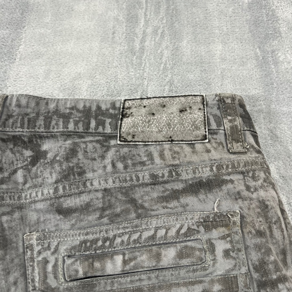 Smoke Rise Mens Grey Acid Wash Moto Denim Shorts Size‎ 40 Streetwear Casual - Picture 7 of 8